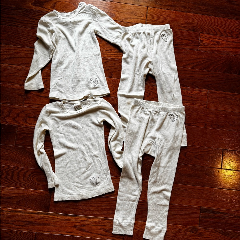 Wool and Silk Long Johns | Living Crafts Finest | 3-4 Year